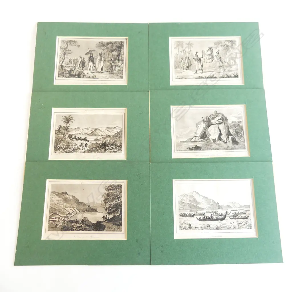 Six antique French engravings; early New Zealand - Māori - Polynesia etc, Image 1++
